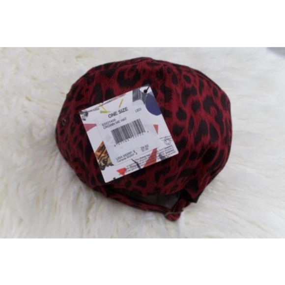 Volcom Men's Unisex LEO Crown Me Hat Red Hat - Picture 3 of 4